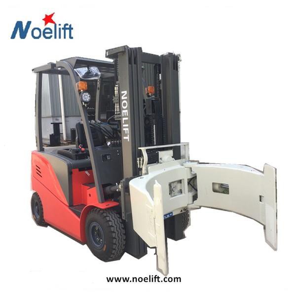 Electric Forklift with Paper Roll
